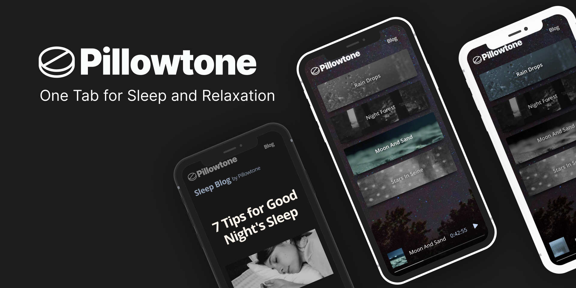 Pillowtone the app for sleep and relaxation simple free 